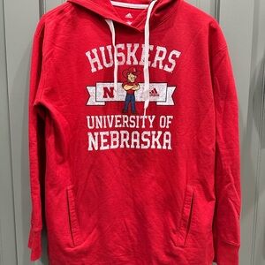 Adidas Red Huskers Nebraska Hoodie